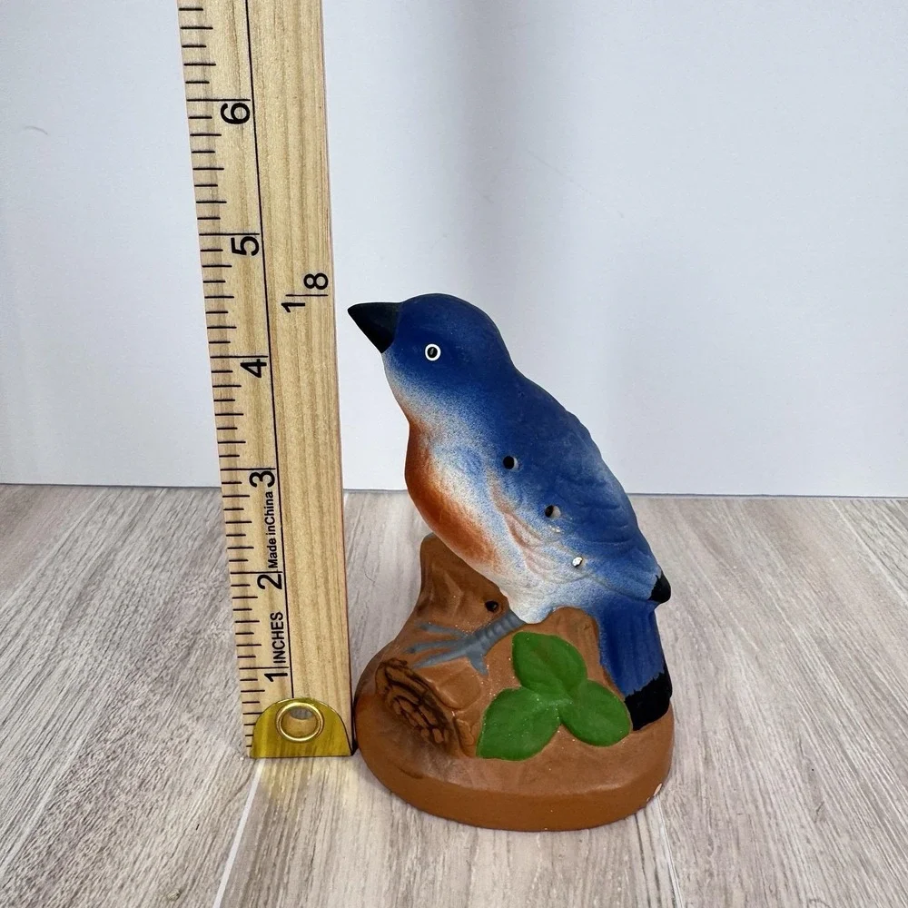 Vintage Bluebird Potpourri‎ Holder Ceramic Bird Figurine Scent Diffuser Decor